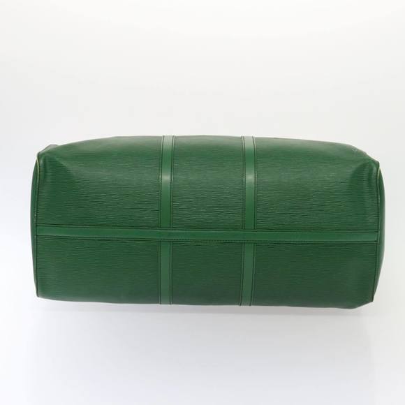 LOUIS VUITTON Epi Keepall 60 Boston Bag Green M42944 LV Auth 85274 - Picture 5 of 16